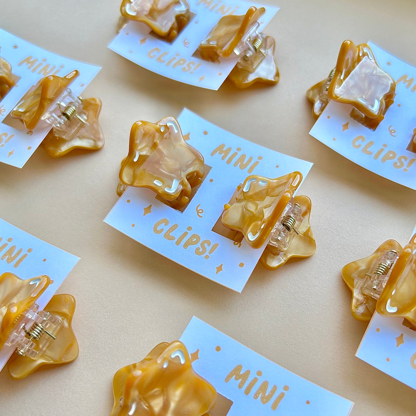 Mini Star Hair Claw Clip Set