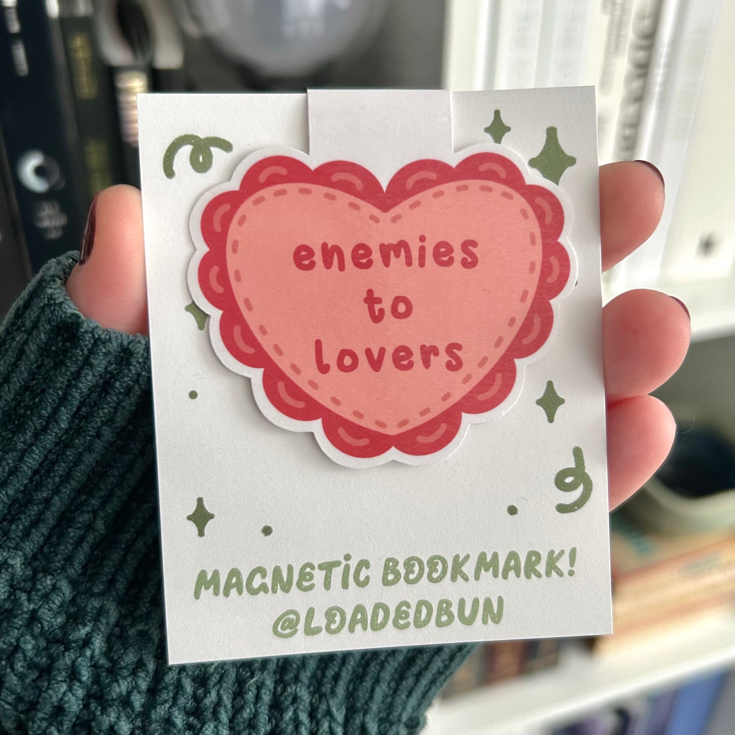 Enemies to Lovers Bookish Inspired Magnetic Bookmark
