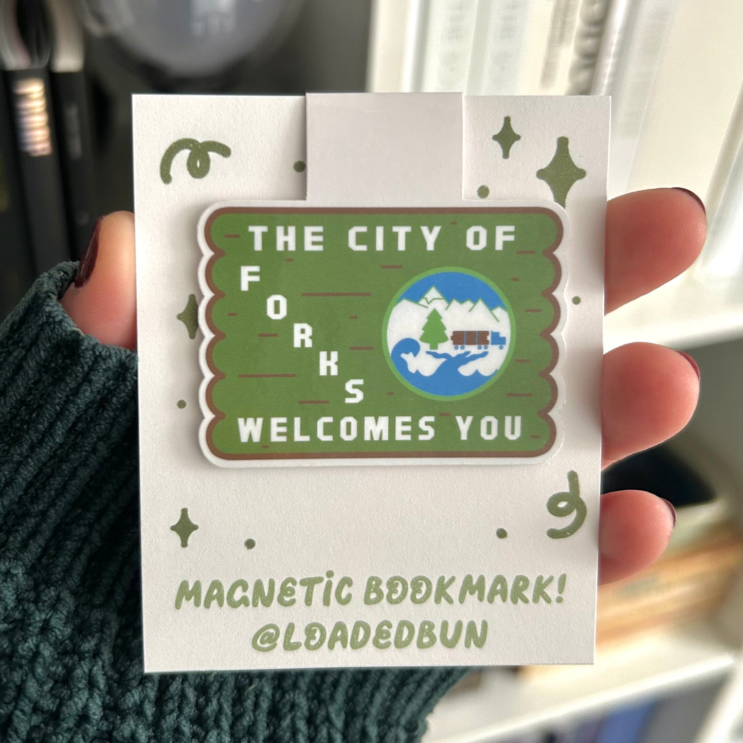 Welcome to Forks Washington Magnetic Bookmark