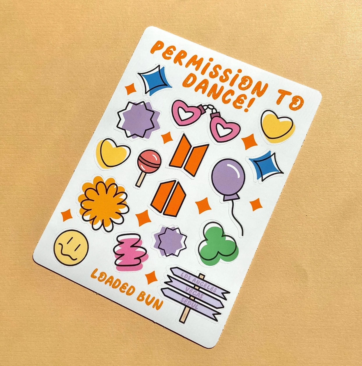 PTD Kpop Inspired Waterproof Deco Sticker Sheet