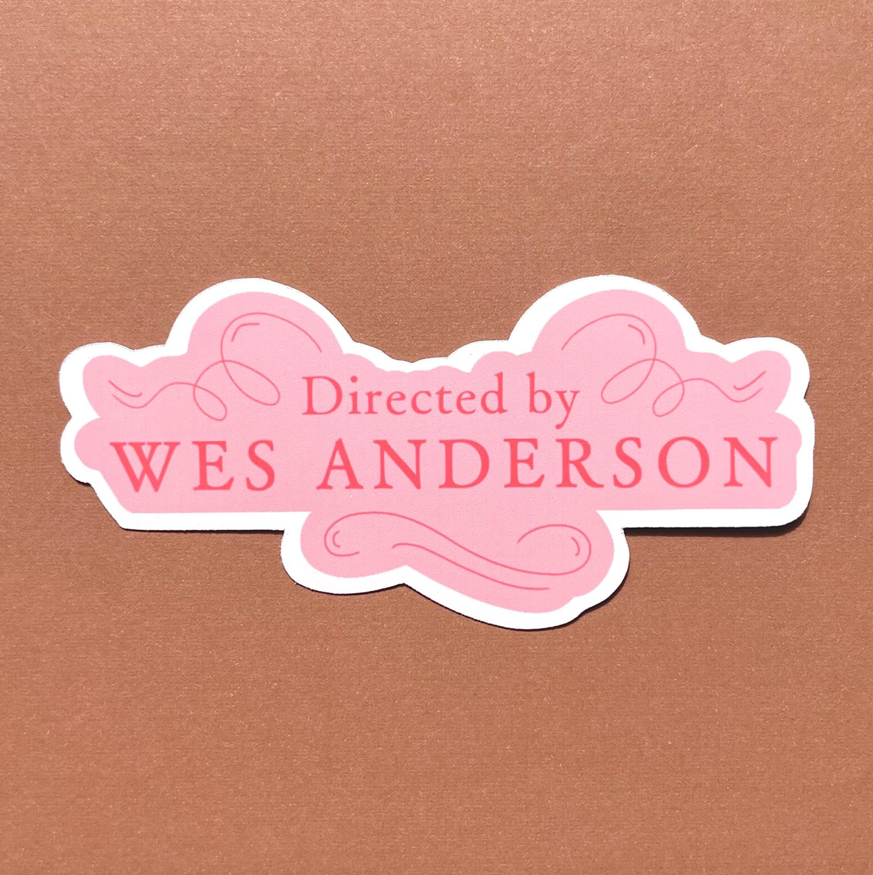 Directed by Wes Anderson Grand Budapest Hotel Waterproof Sticker