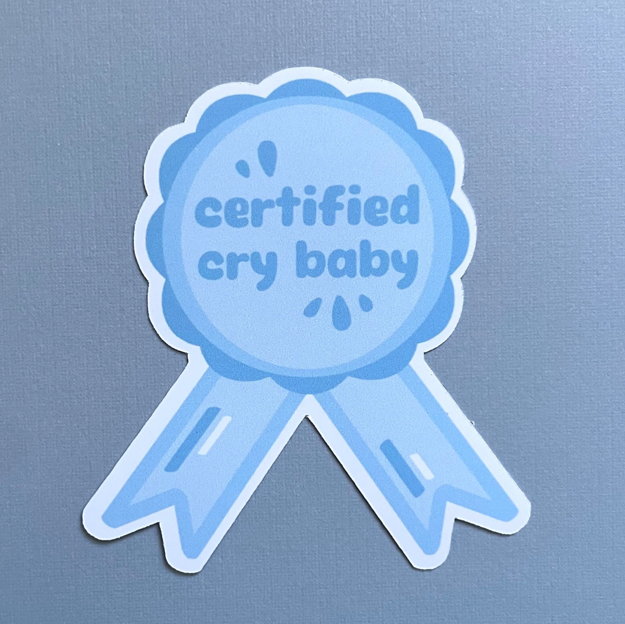 Certified Crybaby Ribbon Emotional Waterproof Sticker