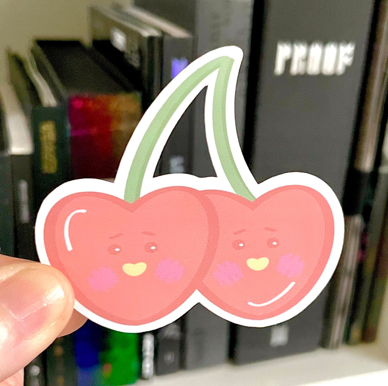 Cherry Tata Kpop Waterproof Sticker