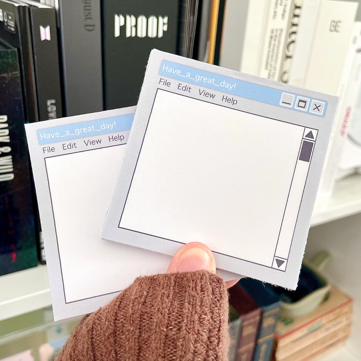 Vintage Computer Windows Tab Inspired Notepad