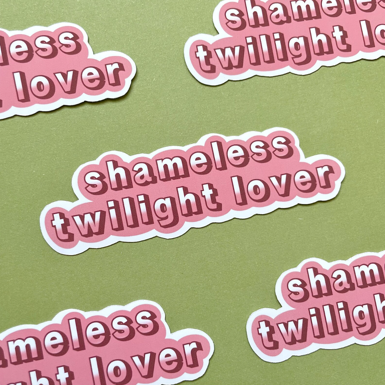 Shameless Twilight Lover Waterproof Sticker