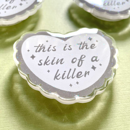 This is the Skin of a Killer Glitter Sparkle Phone Grip