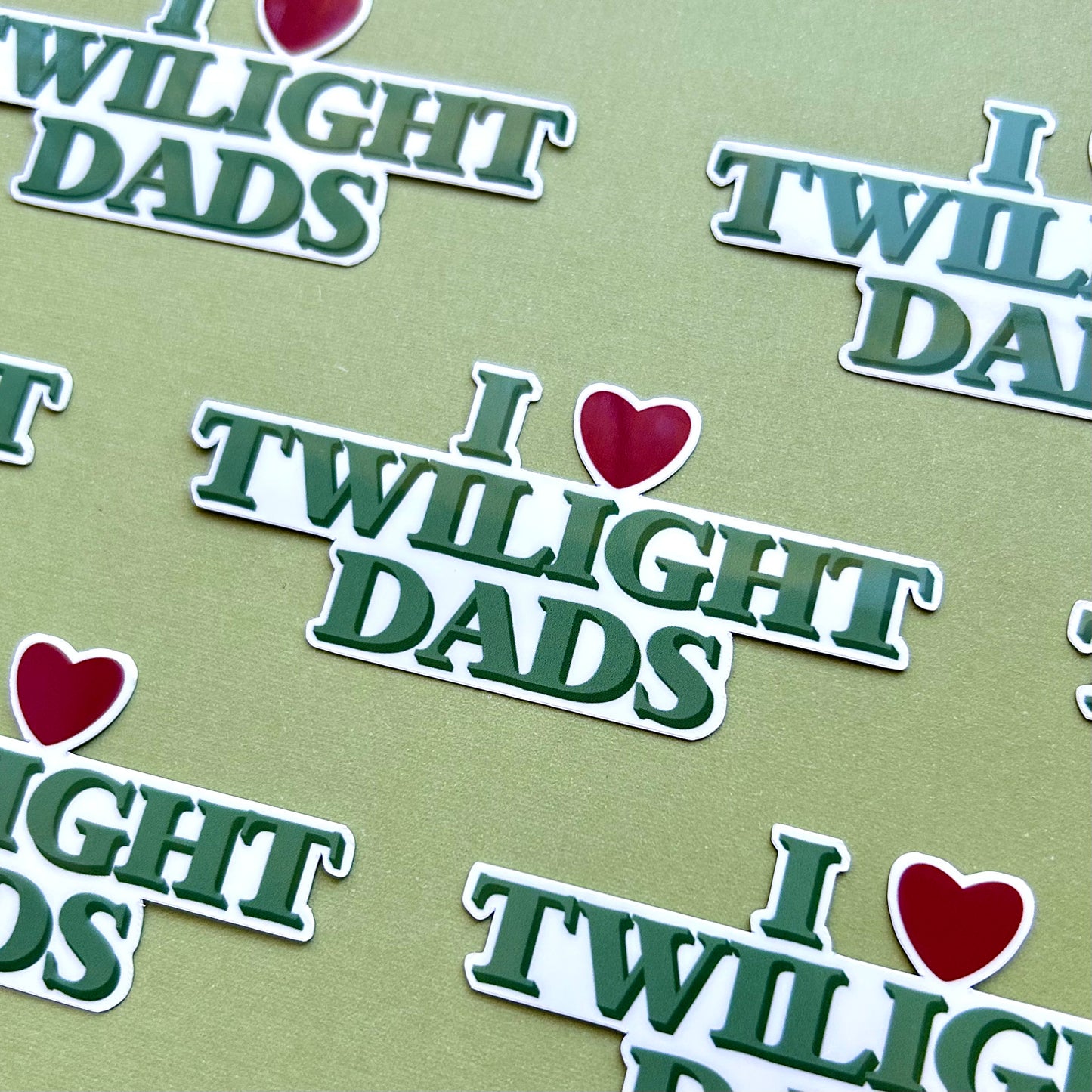 I Love Twilight Dads Waterproof Sticker