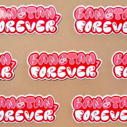 OT7 Forever (Red Comeback Version) Kpop Waterproof Sticker