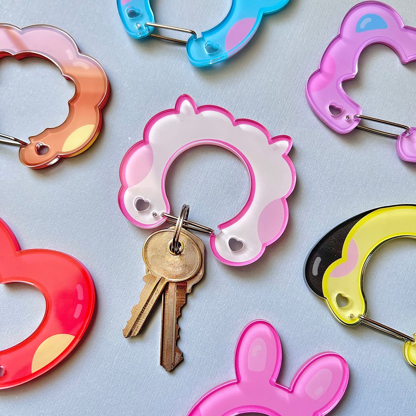 OT7 Kpop Character Carabiner Keychains