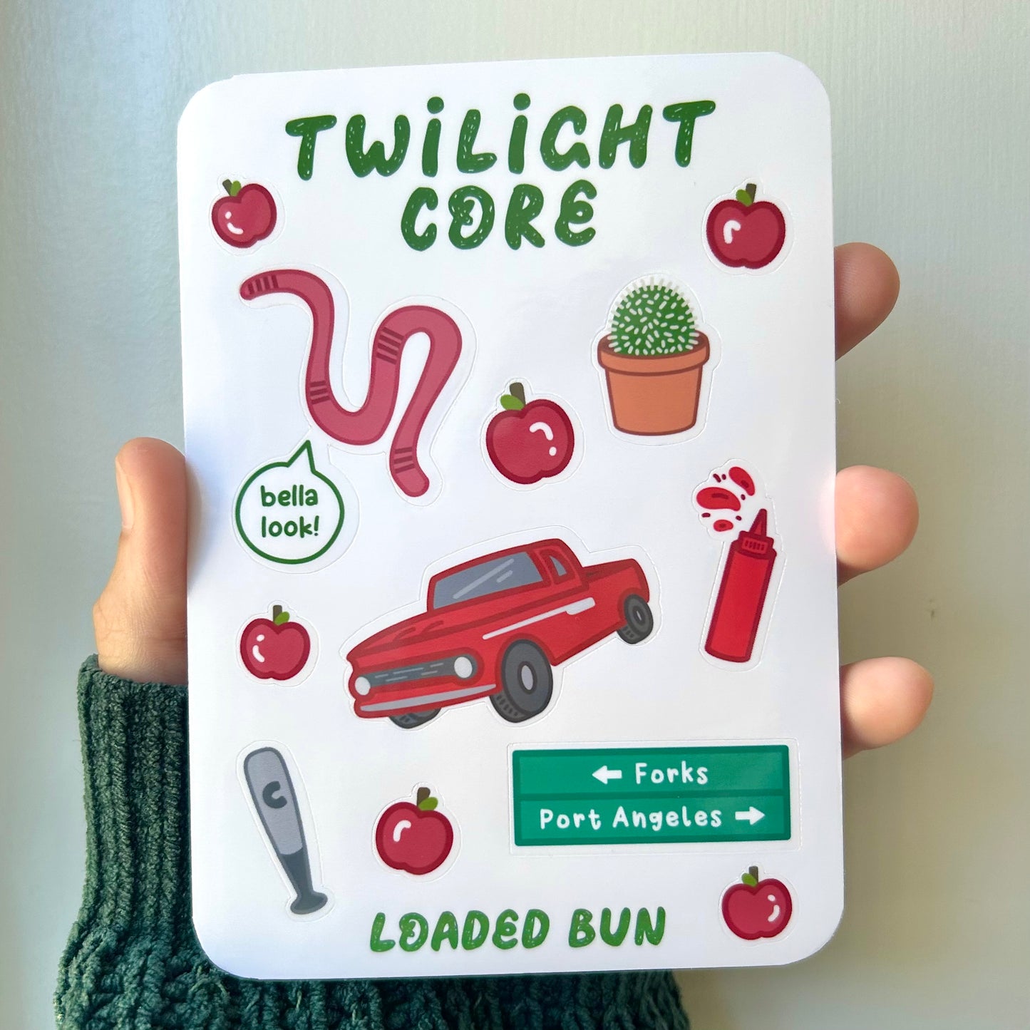 Twilight Core Waterproof Deco Sticker Sheet