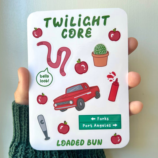 Twilight Core Waterproof Deco Sticker Sheet