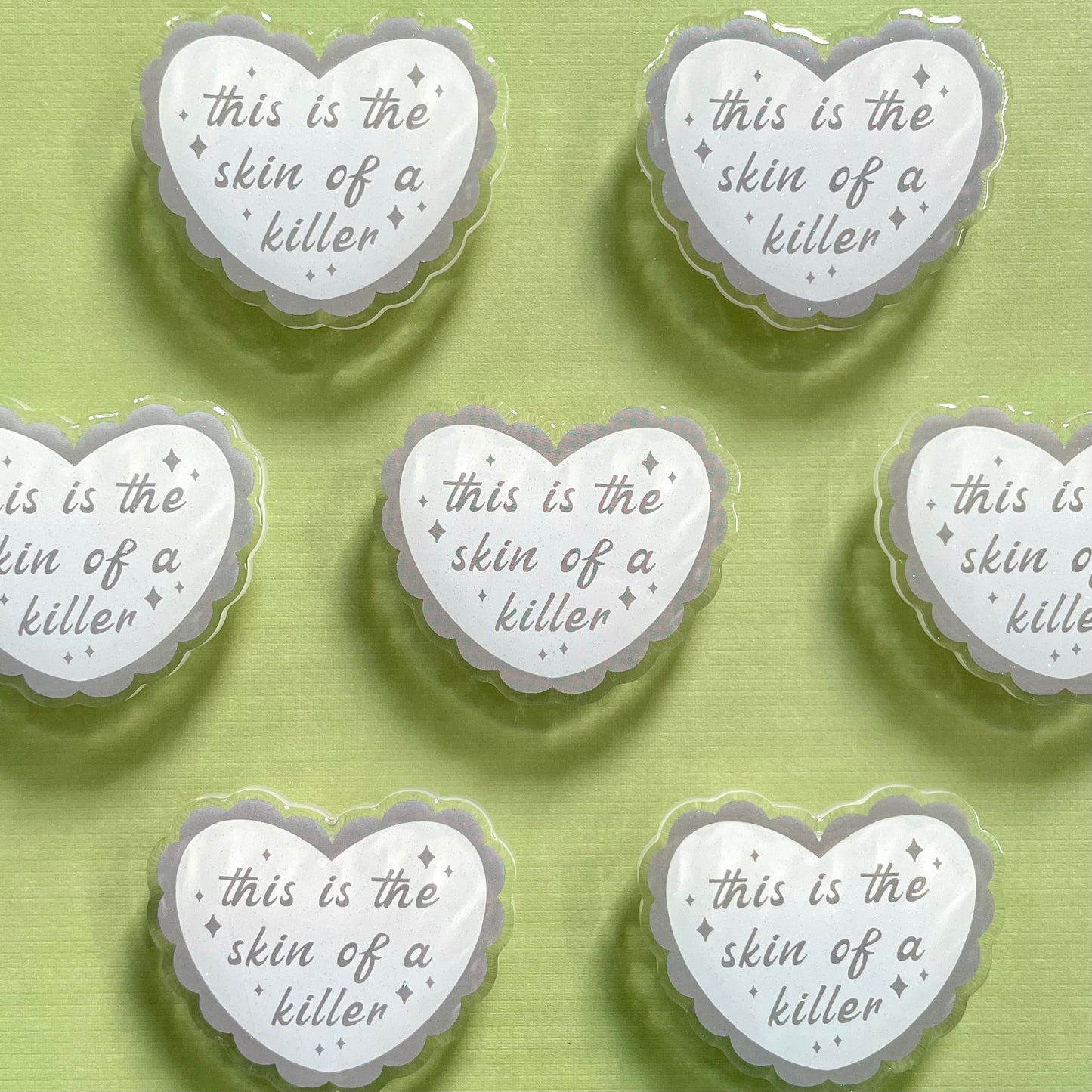 This is the Skin of a Killer Glitter Sparkle Phone Grip