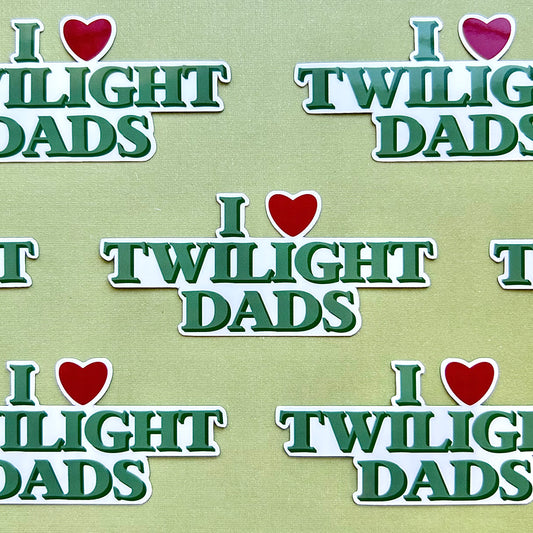 I Love Twilight Dads Waterproof Sticker