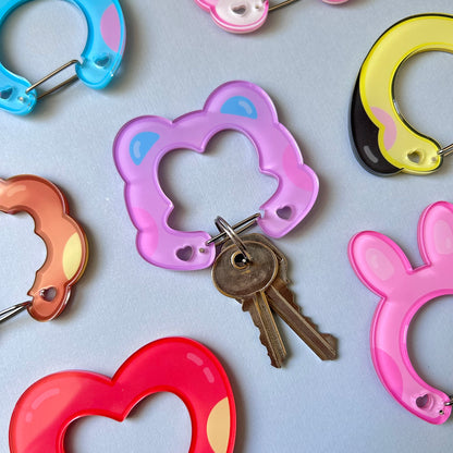 OT7 Kpop Character Carabiner Keychains