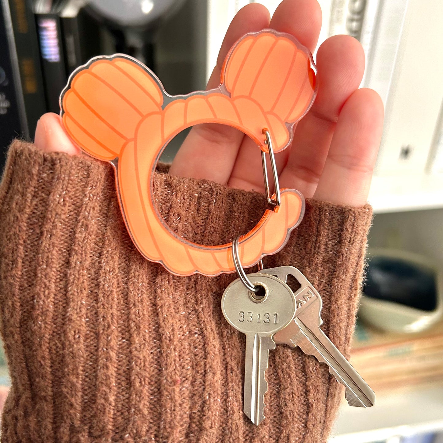 Mickey Pumpkin Halloween Fall Carabiner