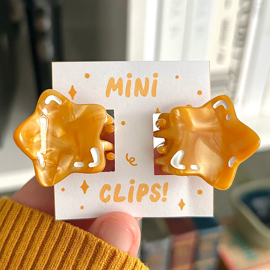 Mini Star Hair Claw Clip Set