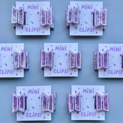 PREORDER Mini Army Hair Claw Clip Set