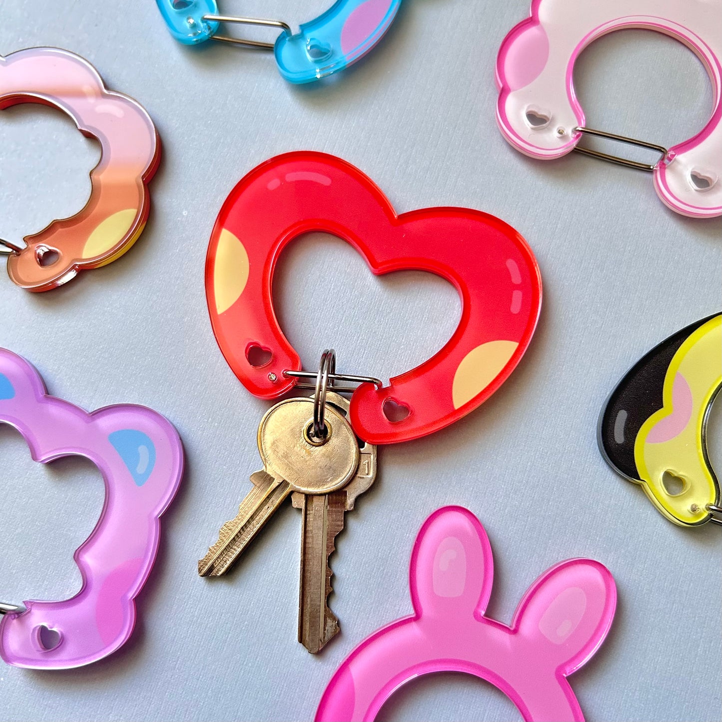 OT7 Kpop Character Carabiner Keychains
