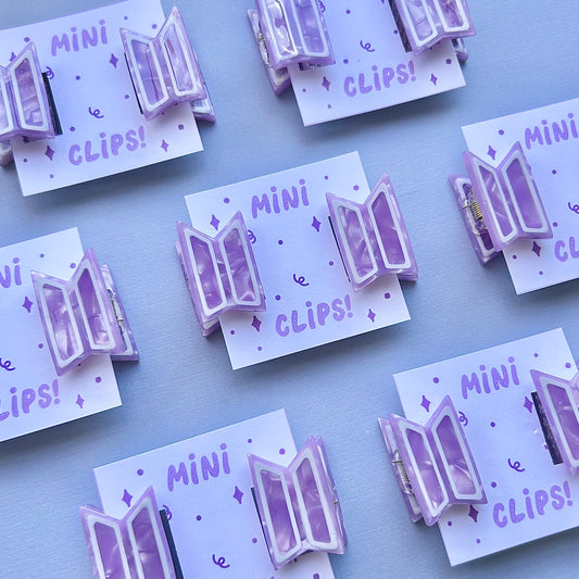 PREORDER Mini Army Hair Claw Clip Set