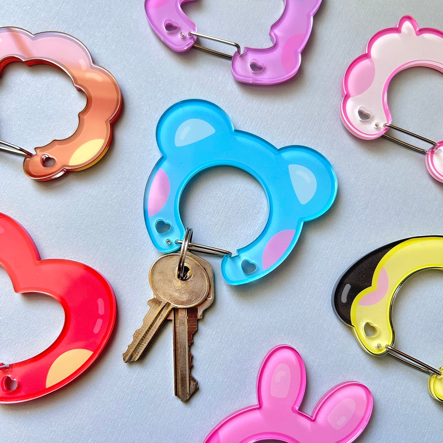 OT7 Kpop Character Carabiner Keychains