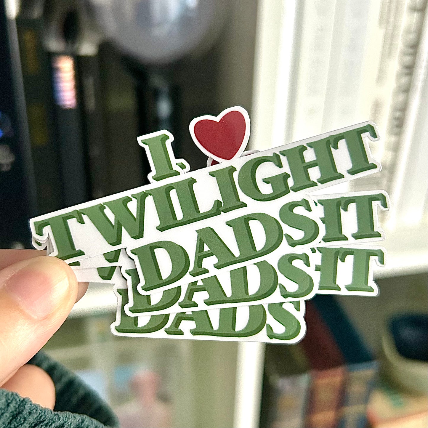 I Love Twilight Dads Waterproof Sticker