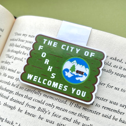 Welcome to Forks Washington Magnetic Bookmark