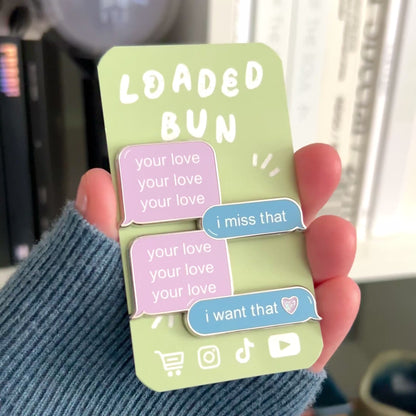 OT7 Home Text Message Enamel Pin