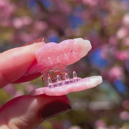 Mini Cherry Blossom Sakura Claw Clip Set